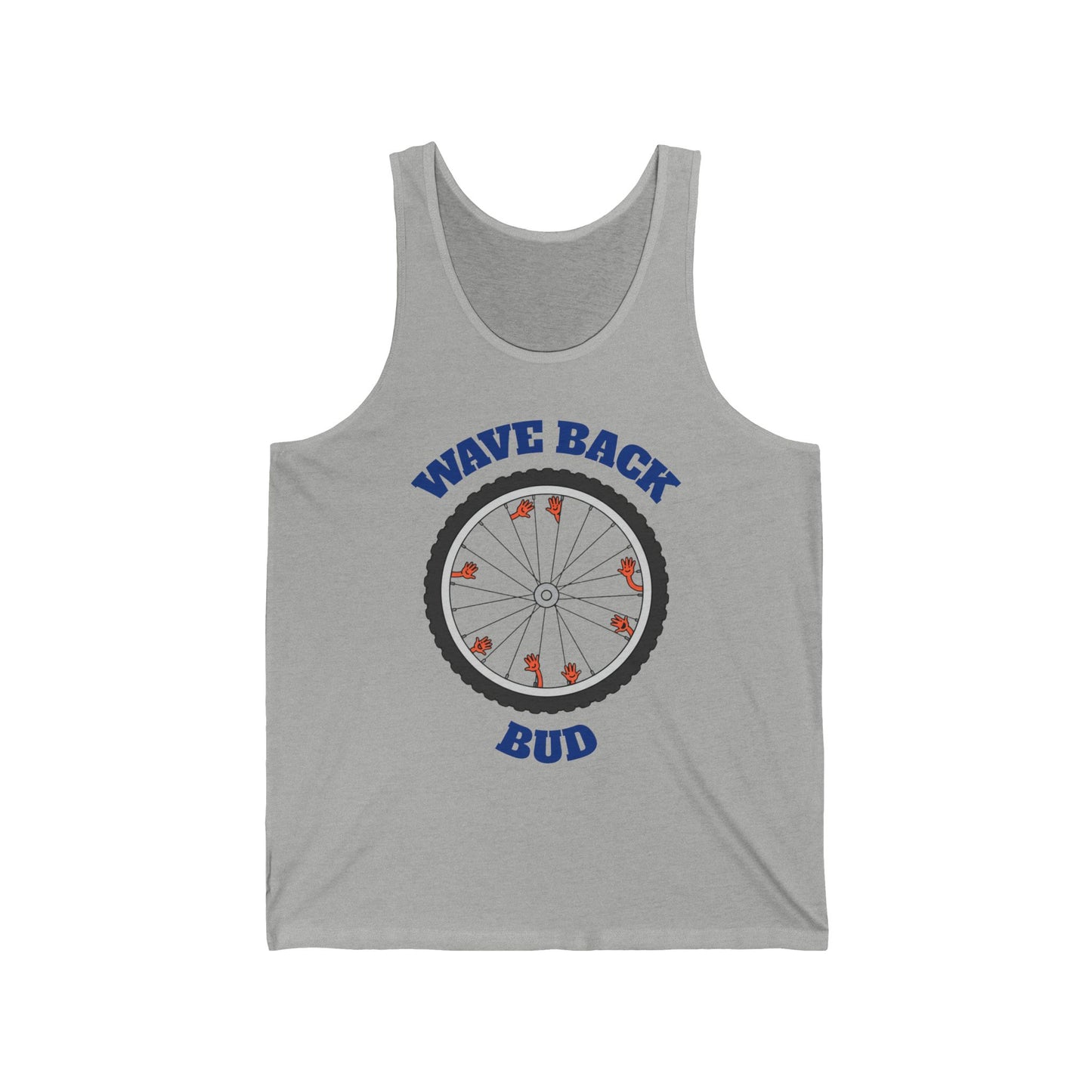 Wave Back Bud - Aggressively Friendly Unisex Jersey Tank Top